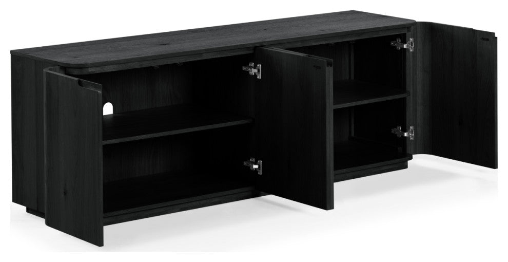 Safavieh Couture Liadonna 4 Door Wood Sideboard, Black