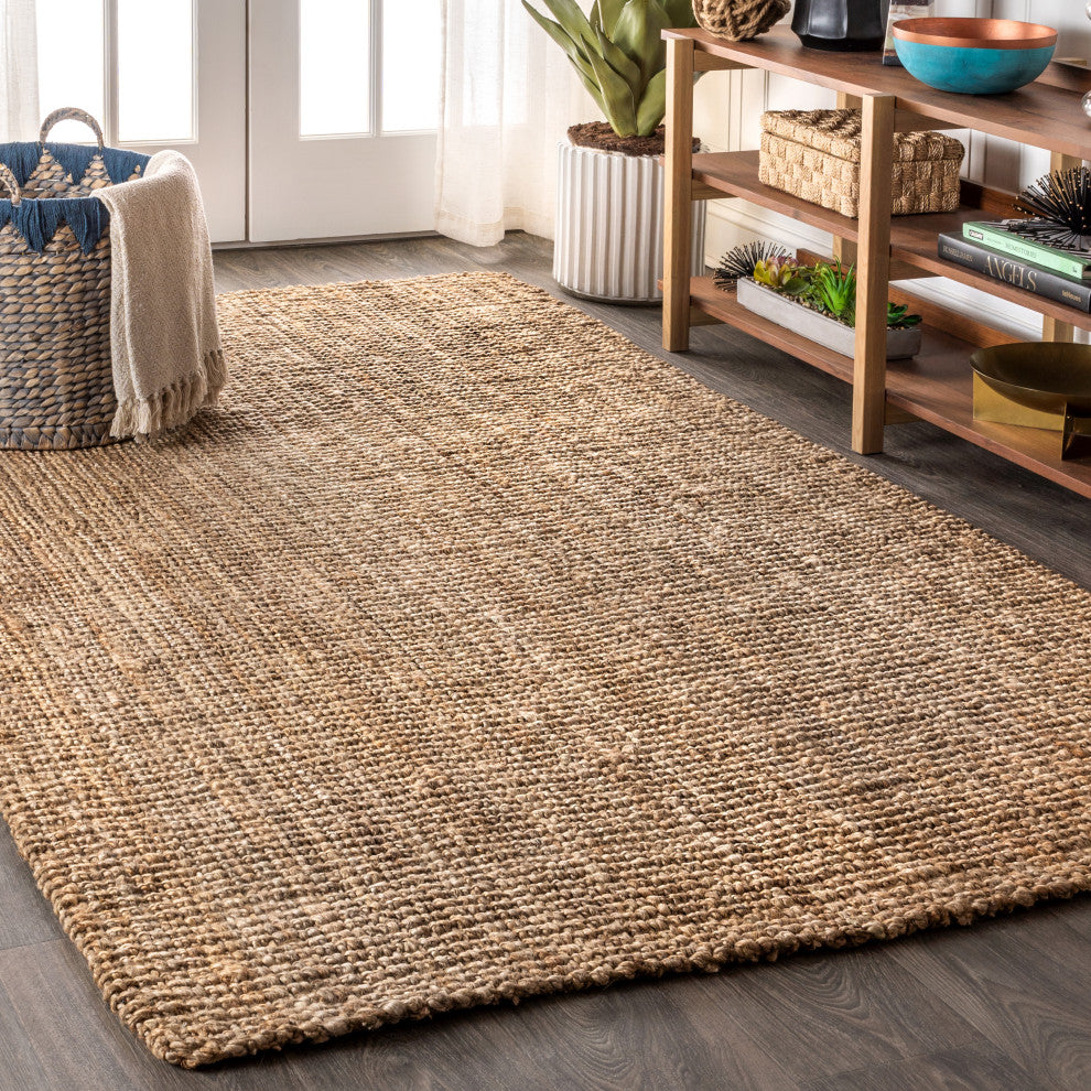 Pata Hand Woven Area Rug, Natural, 8 X 10