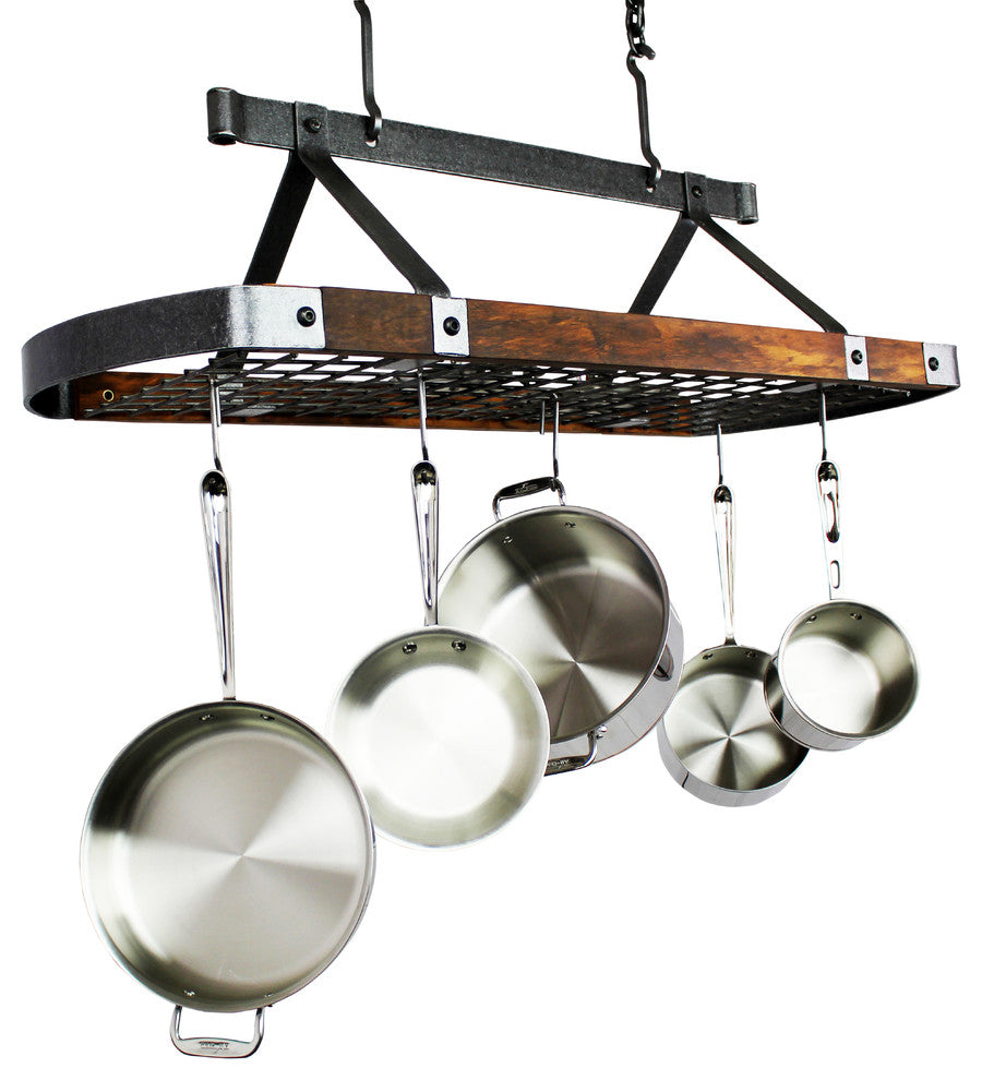 Signature 45" Oval Ceiling Pot Rack w 18 Hooks