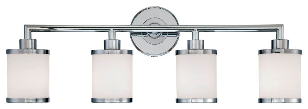 4 Light 30.5" Chrome Vanity Light