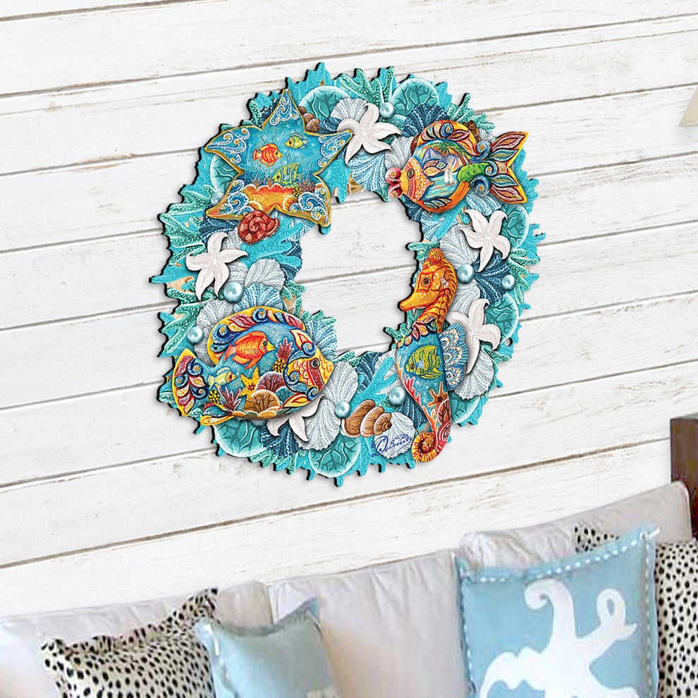Costal Sea Creatures Wreath
