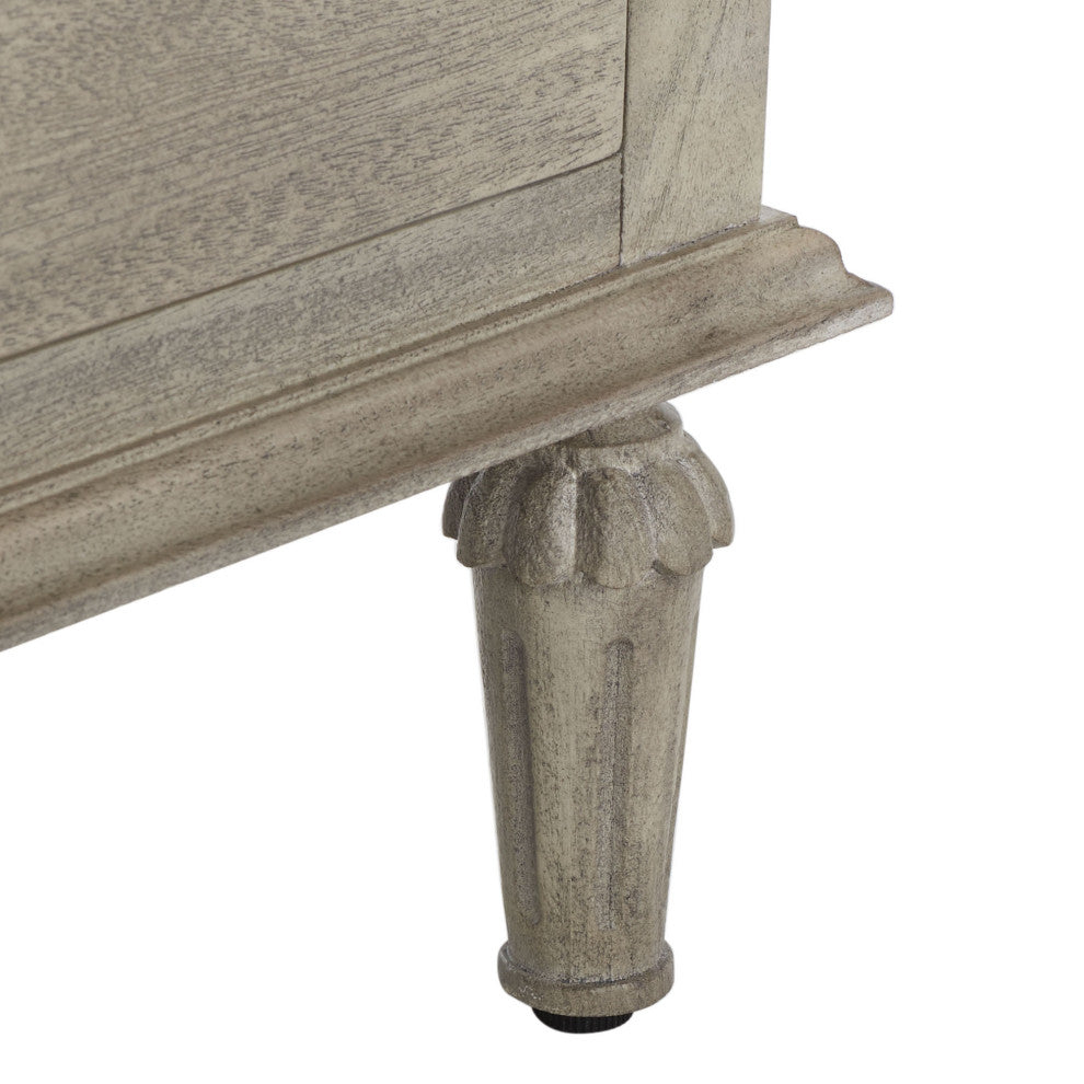 Safavieh Couture Lisabet 3 Drawer Wood Nightstand, Light Grey