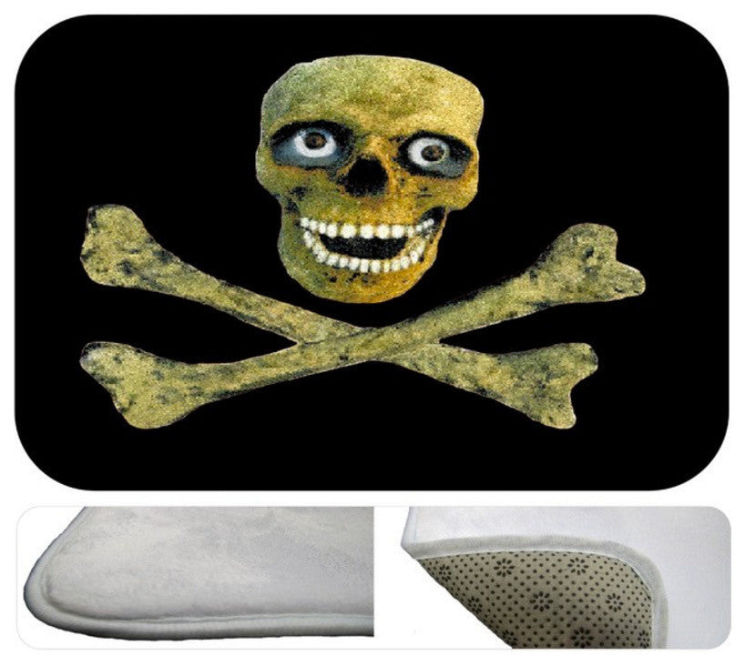 Skully Plush Bath Mat, 30"x20"