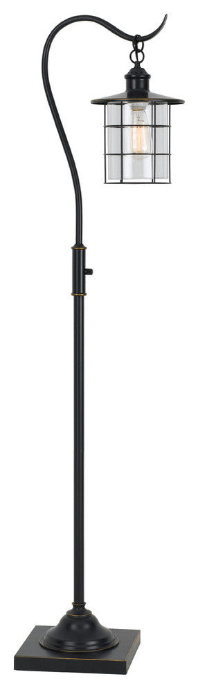 60W Silverton Floor Lamp, Dark Bronze Finish, Tiffany Shade