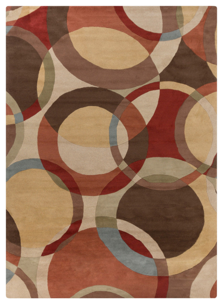 Surya Forum FM-7108 Modern Area Rug, Tan, 12' x 15' Rectangle