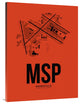 "MSP Minneapolis Airport Orange" Fine Art Print
