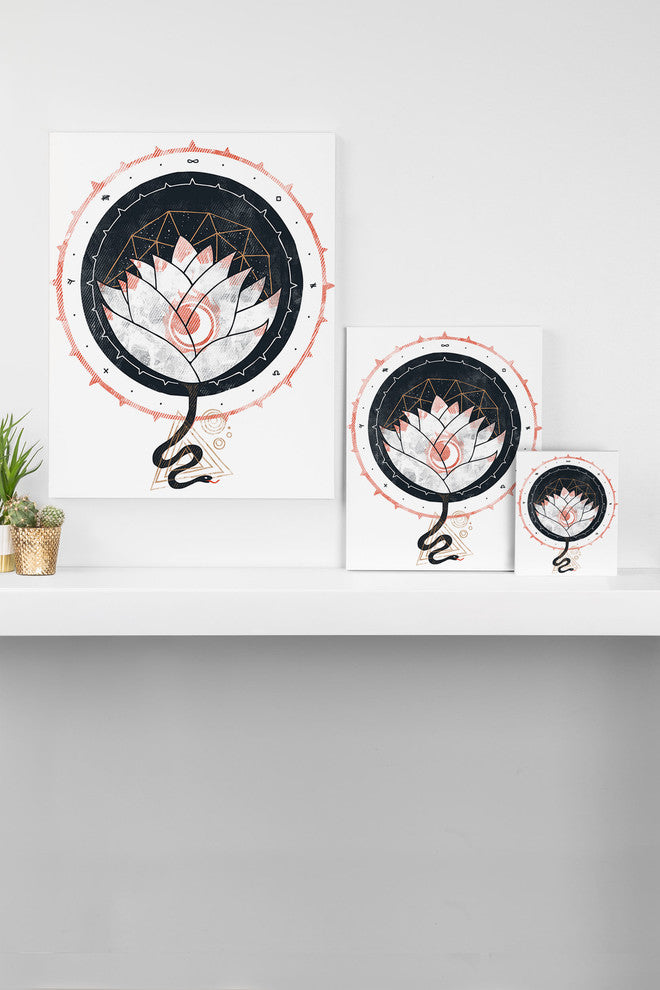 Deny Designs Hector Mansilla Lotus Art Canvas