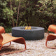 Pyromania Genesis Concrete Round Fire Table, 41", Charcoal Gray, Natural Gas