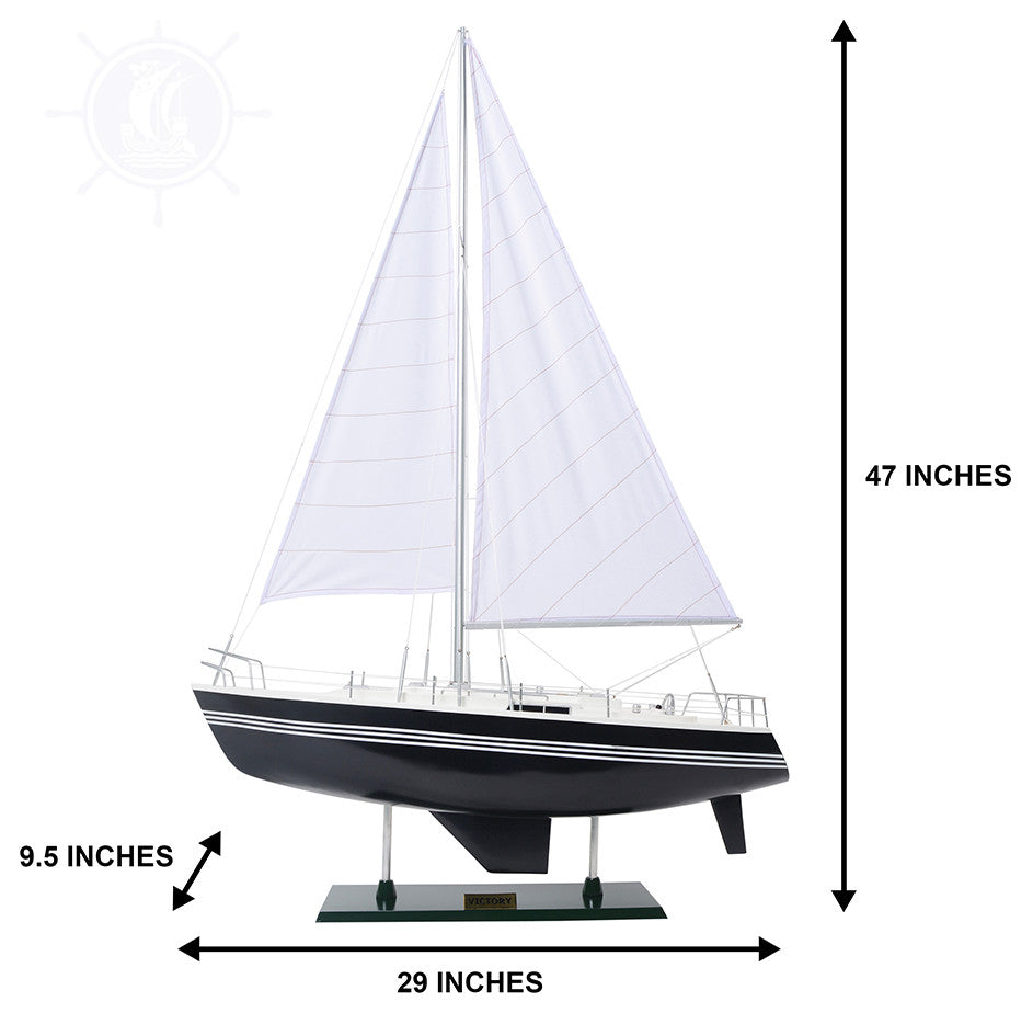 Victory Yacht Painted Wooden model sailing boat