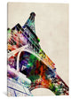"Eiffel Tower Watercolor" Wrapped Canvas Art Print, 40x26x1.5