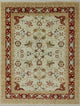 Ivory And Red Chobi Peshawar Rug 8'x10', P2585