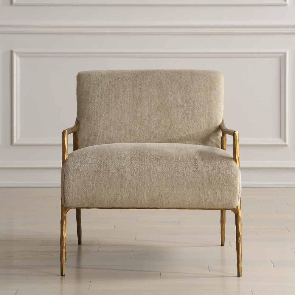 Uttermost - 23847 - Accent Chair - Kashmir - Aged Gold
