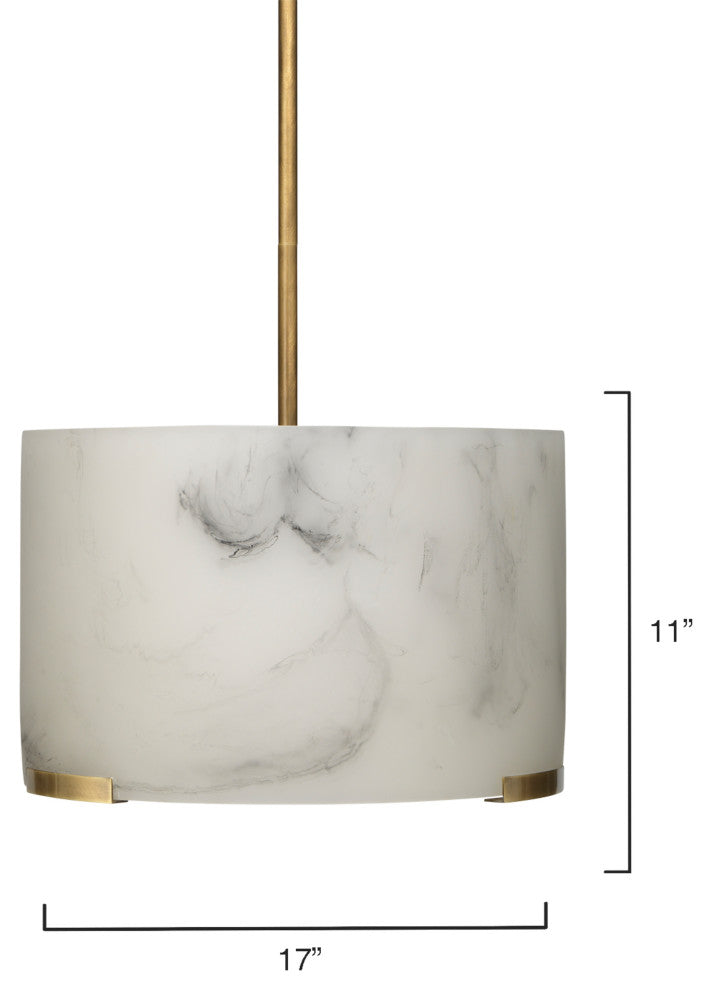 Elancourt Faux Alabaster 3-Light Pendant