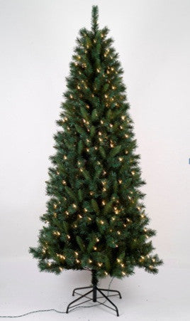 Slim Tree With 266 Tips and 100 Clear Lights, 4.5'x28"
