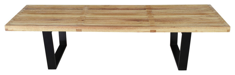Modern Classics Wood Bench 60", Natural