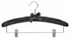 Satin Padded Combo Hanger, Black/Chrome Finish, Box of 12