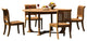 5-Piece Set, 60" Round Table, 4 Giva Chairs, Sunbrella Cushion, Spectrum Mist