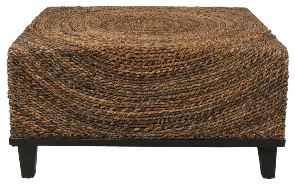 East at Main Chickasaw Brown Abaca Square Coffee Table