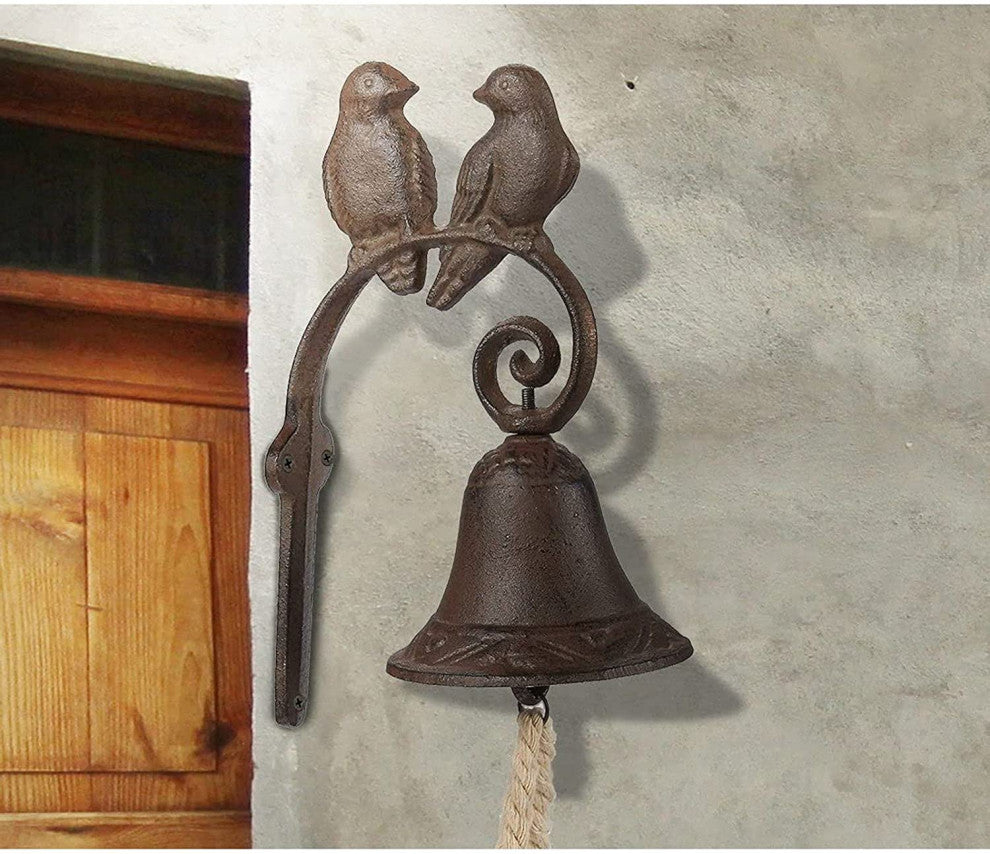 Cast Iron Love Birds Door Bell