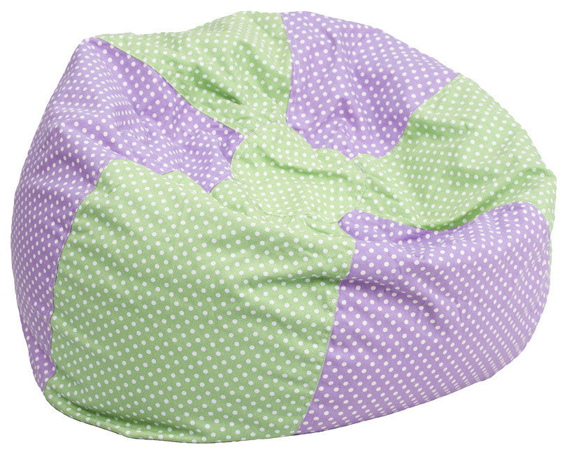 Plush Polka Dot Bean Bag