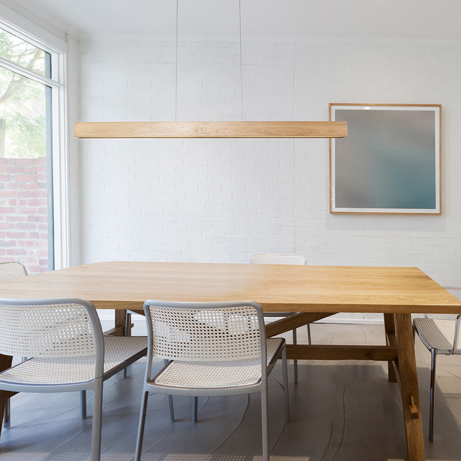 Modern Forms Drift LED Linear Chandelier in Walnut