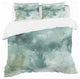 Lost into The Blue Geometric Duvet Cover Set, King
