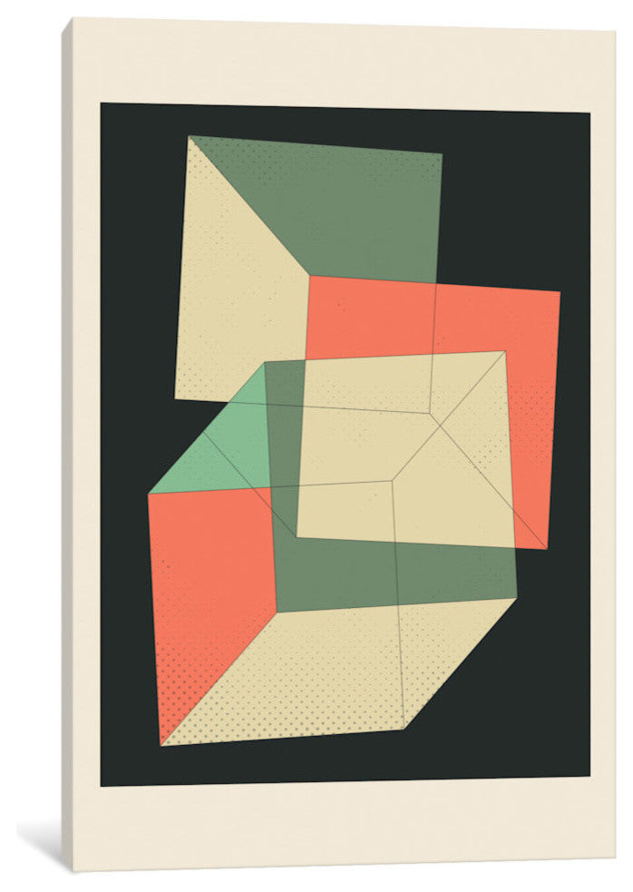 "Cubes IV" by Jazzberry Blue, 18x12x1.5, 1-Piece