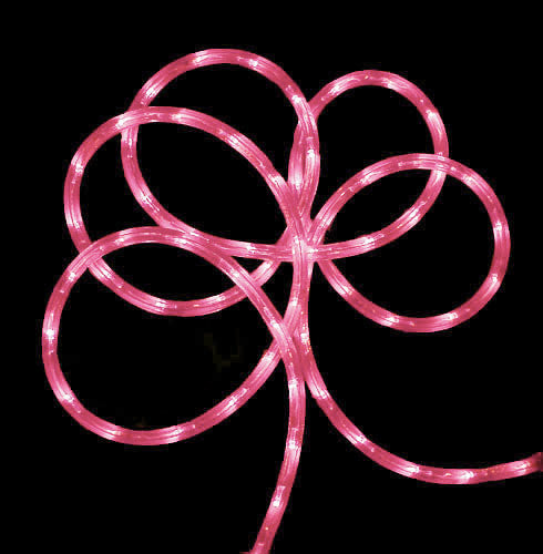 18' LED Indoor/Outdoor Christmas Rope Lights, Pink