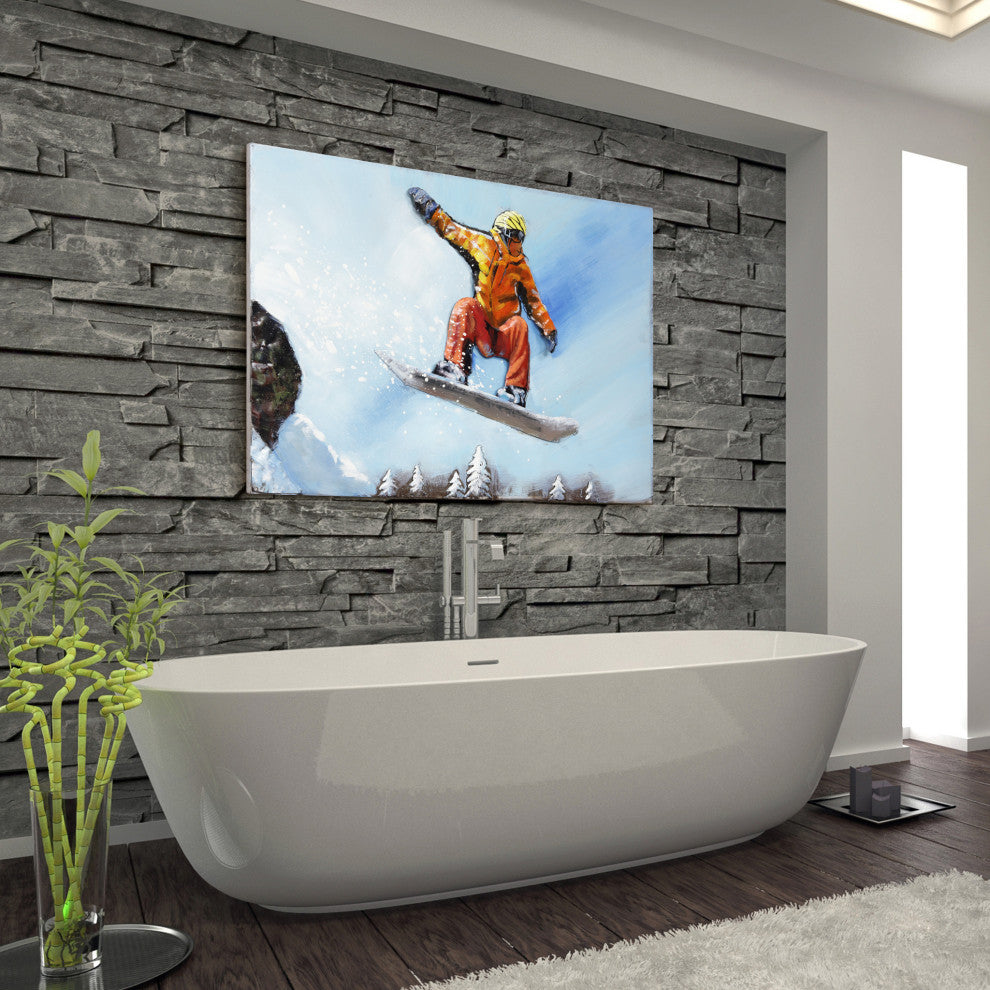 "Skateboarding" Mixed Media Iron Hand Painted Dimensional Wall Decor
