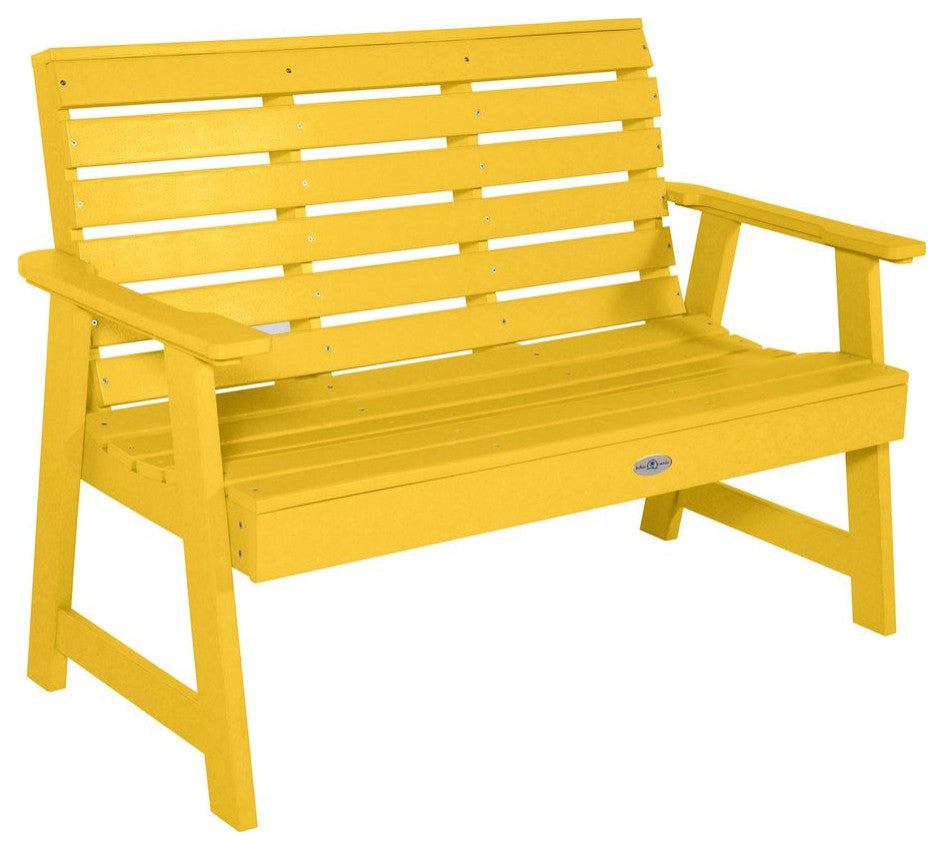 Riverside Garden Bench 4', Sunbeam Yellow