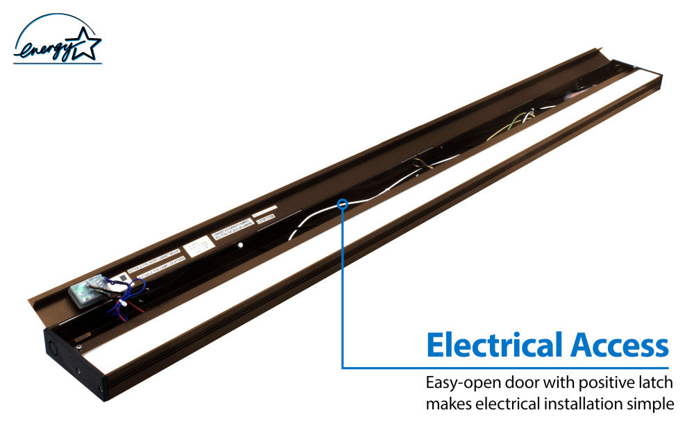 NUC-5 Series Selectable LED Under Cabinet Light, Oil Rubbed Bronze, 40