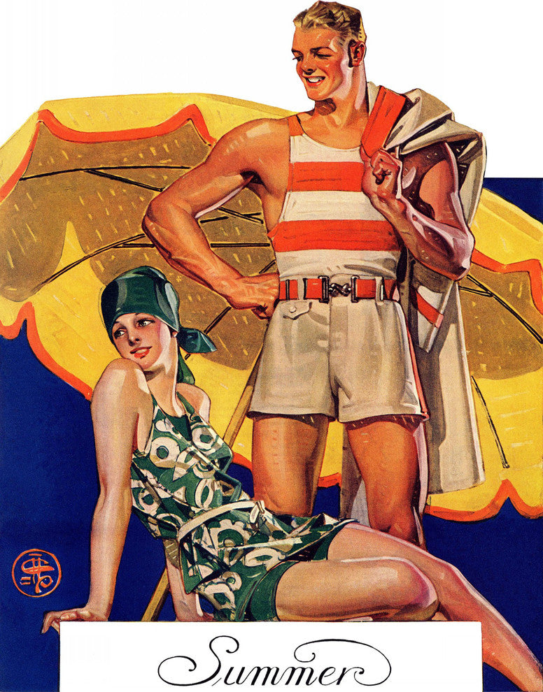 "Summertime, 1927" Painting Print on Canvas by J.C. Leyendecker
