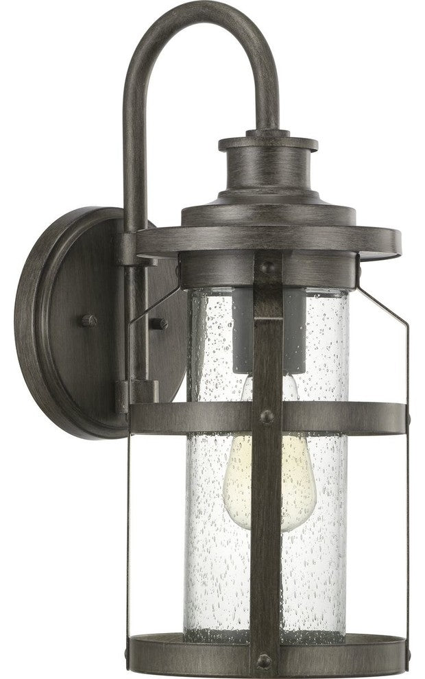 Haslett Collection 1-Light Medium Wall Lantern, Antique Pewter