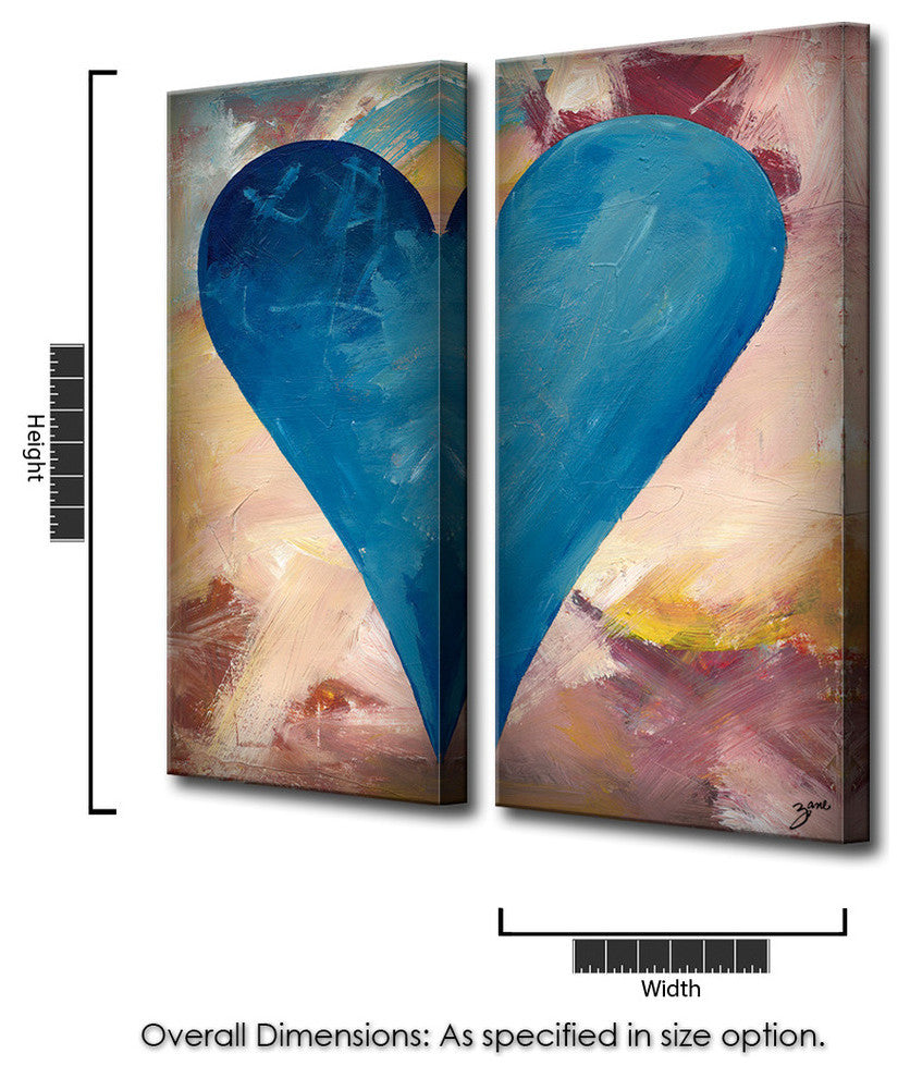 Heartwork "Cassidy" 2-Piece Canvas Art Set, 40"x16"