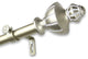 Jacob 1" Curtain Rod, Light Gold, 48-84"