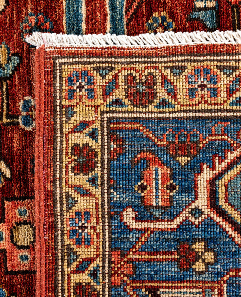 Serapi One-of-a-Kind Hand-Knotted Area Rug Red, 6'0" x 9'0"