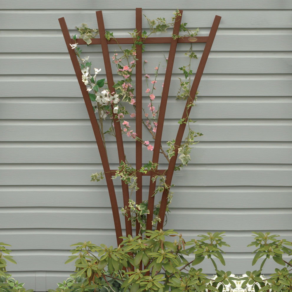 Hartford Fan Trellis, Weathered Acorn