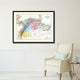 Columbia Venezuela Guianna Vintage Antique Map Wall Art, 28"x37"