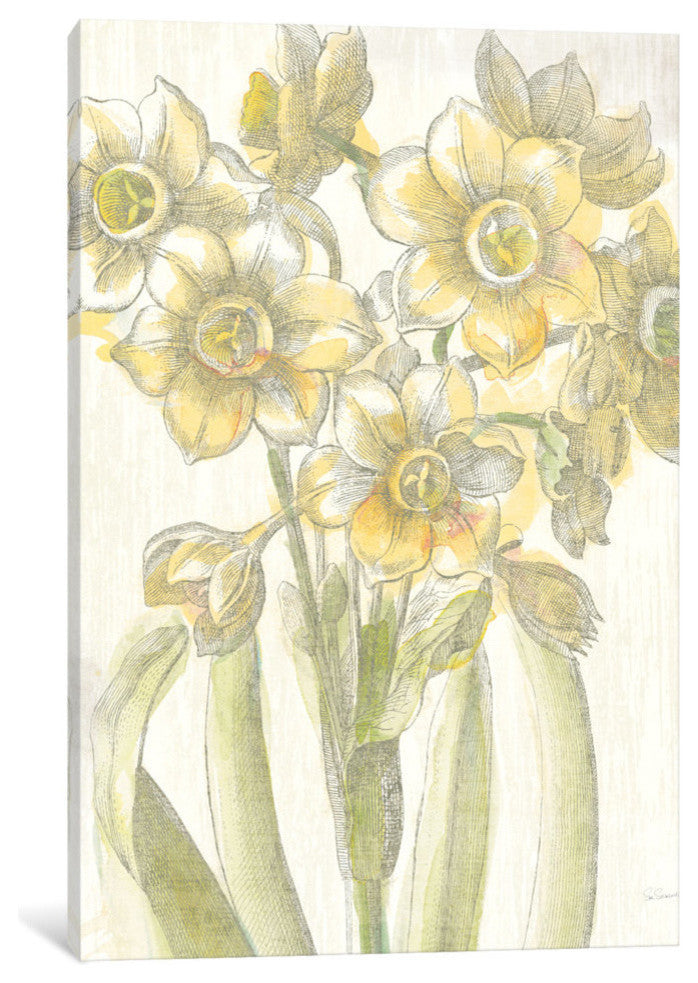 "Belle Fleur Jaune IV" by Sue Schlabach, 40x26x1.5