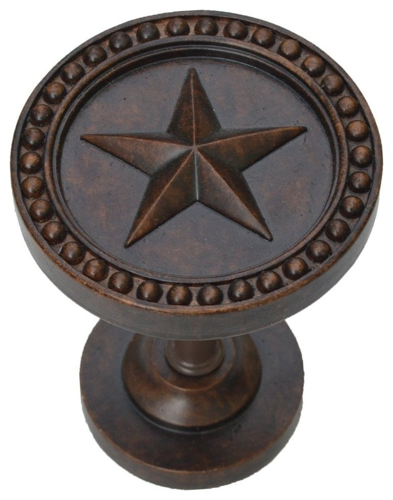 Star Drapery Medallion, Mahogany, Set of 2