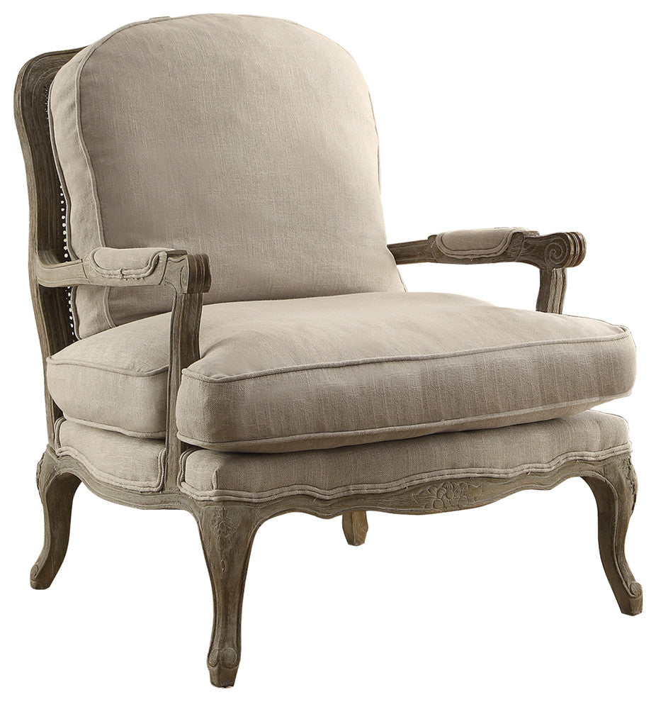 Monroe Accent Chair, Linen