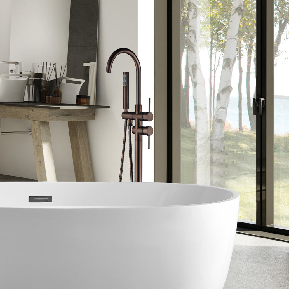 Vanity Art Freestanding Bathtub Faucet, Oil Rubbed Bronze