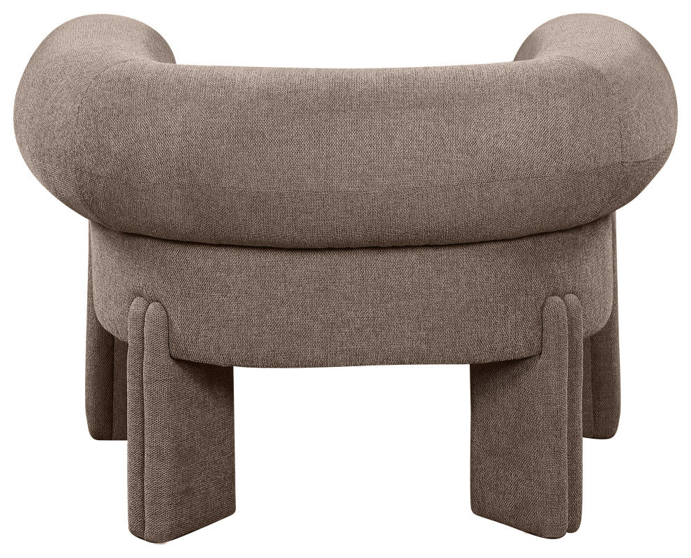 Stefano Upholstered Accent Chair, Brown