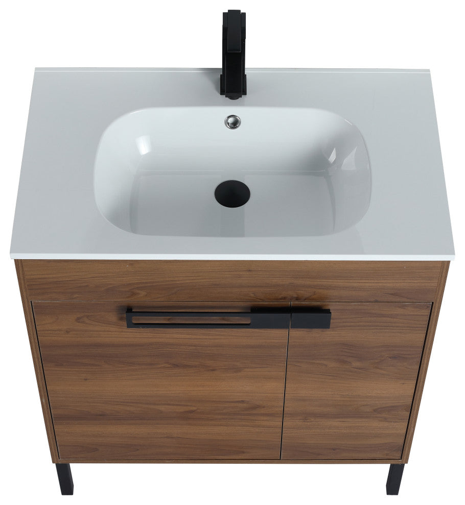 30" Sink Vanity With KD Package, Plywood, Smc Top, No Faucet