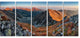 "Rocky Slovakia Mountains" Landscape Wall Art Canvas Print, 5 Panels, 60"x28"