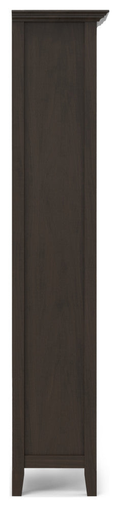 Amherst Solid Wood 24" 5 Shelf Bookcase, Hickory Brown