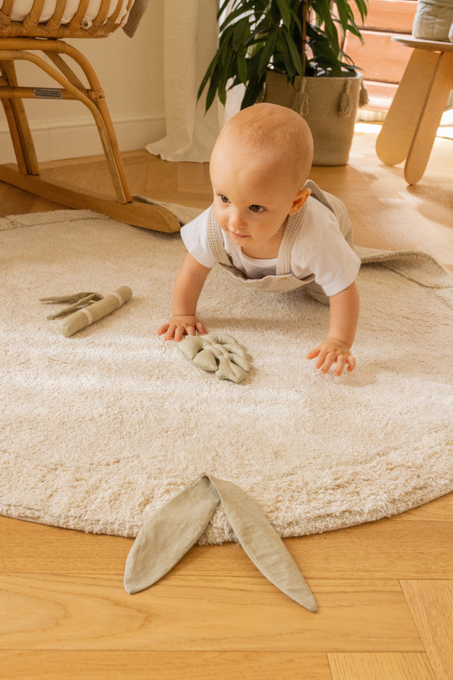 Bamboo Leaf Machine Washable Rug