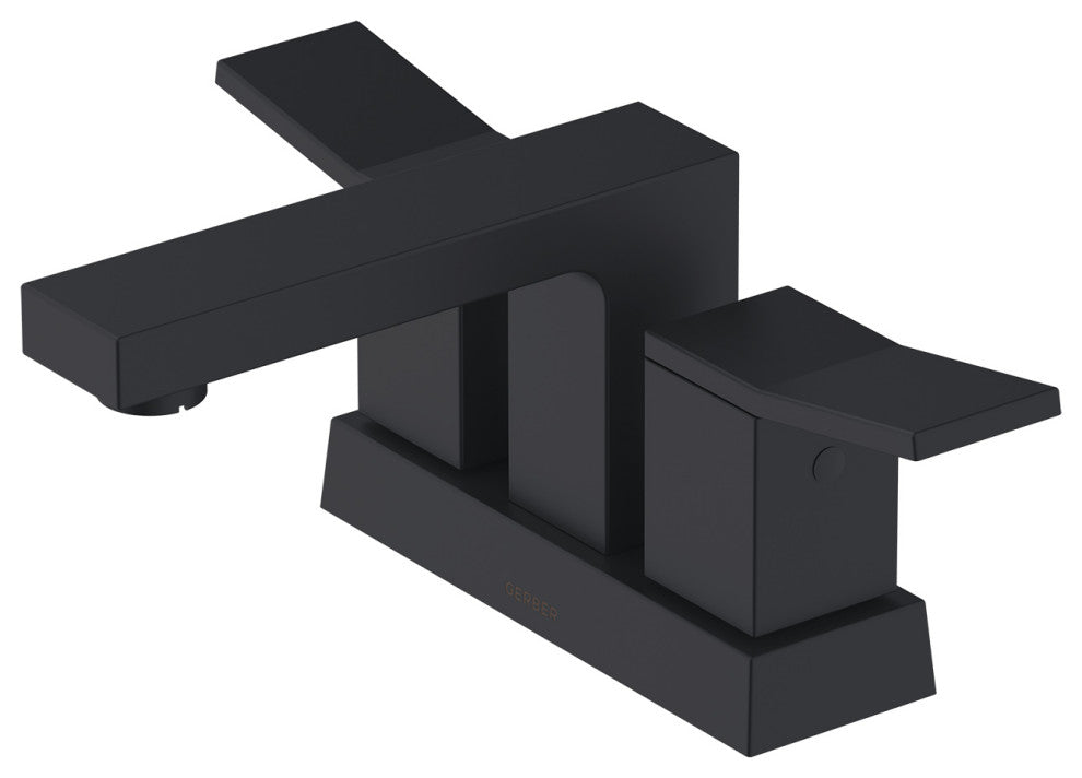 Avian Two Handle Centerset Lavatory Faucet, Satin Black