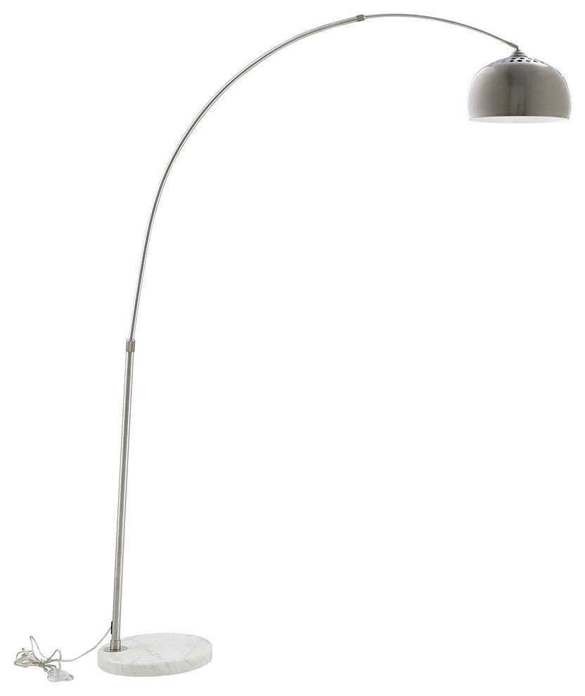 Modern Contemporary Living Room Round Floor Lamp White