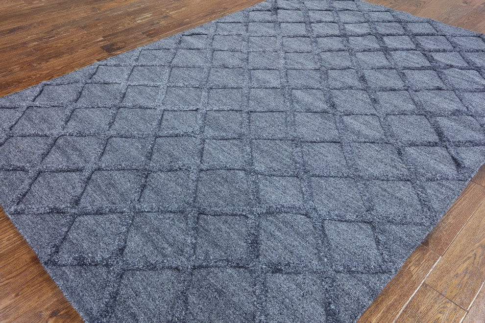 6'x9' Moroccan Wool and Silk Oriental Rug, W2267